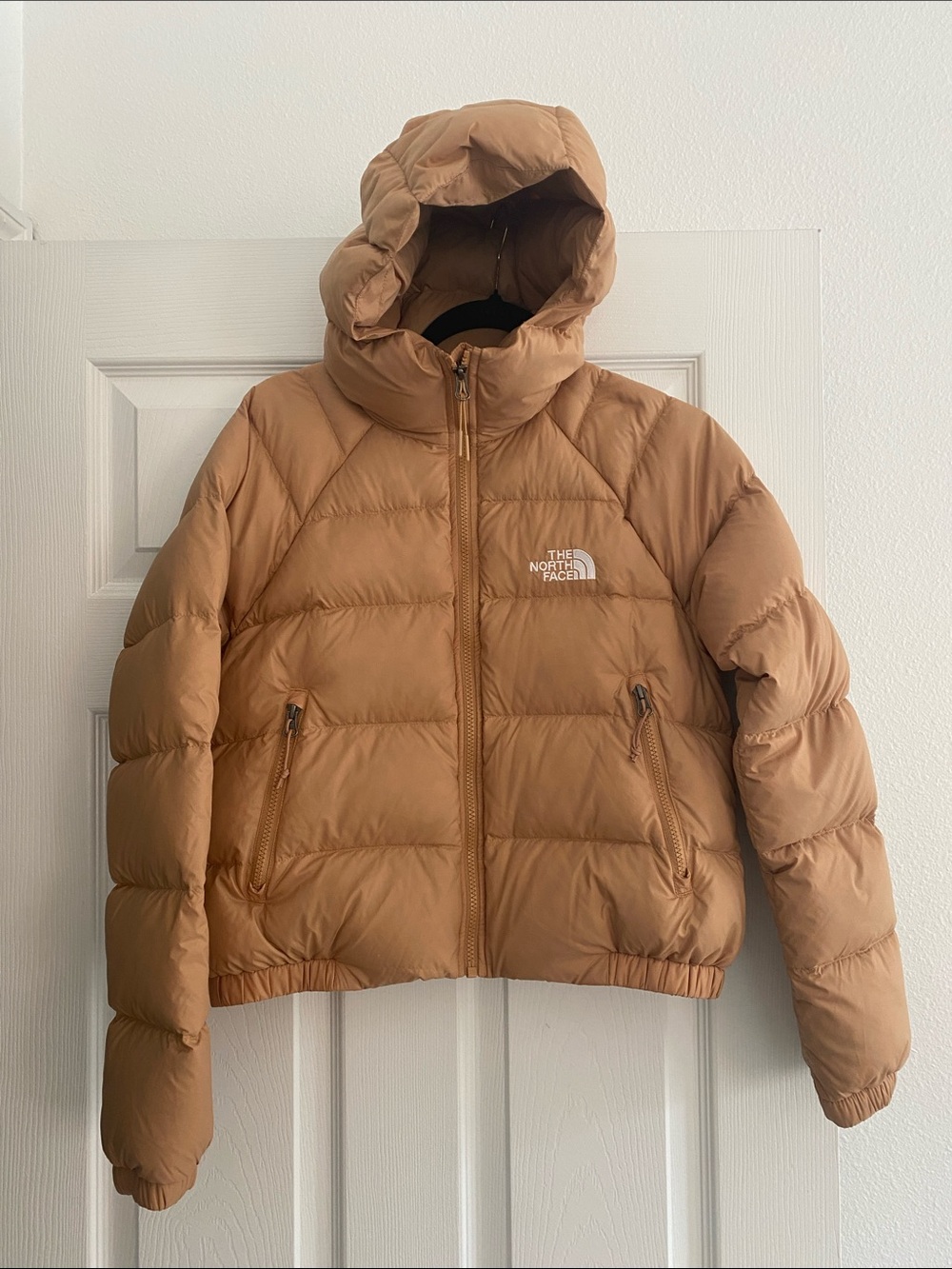 The North Face Women’s Camel Hydrenalite Hooded Puffer Jacket Size Small